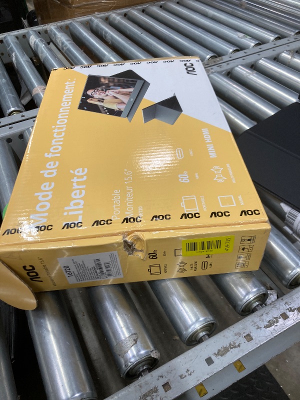 Photo 1 of AOC 16T20 Portable Monitor 15.6 Inch FHD 1920x1080, IPS Panel Computer Display, Speakers, USB Type C x2, Mini HDMI x1, Premium Smart Cover, Gaming Console Compatible