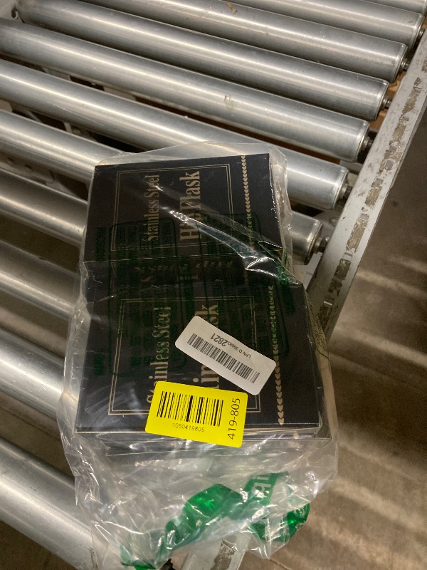 Photo 1 of 10pcs Flask for Liquor for Men,Matte Black Stainless Steel Leakproof and Funnel, with Never-Lose Metal Cap, Drinking Flasks for Wedding Party Gift Outdoor Activities (8oz)