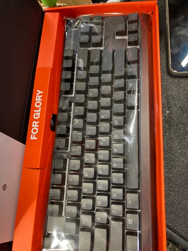 Photo 2 of SteelSeries Gaming Keyboard Numeric Keypathless Wired Apex 3 TKL US English Layout Quiet Switch IP32 Splashproof Supports 24 Keys Simultaneous Press