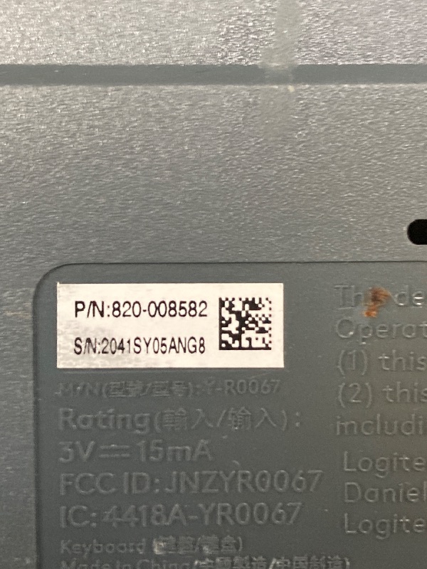 Photo 1 of ***(DAMAGE, MISSING USB -SELLING AS IS)***
Logitech 920002836 MK320 Wireless Desktop Set, Keyboard/Mouse, USB, Black