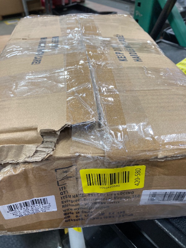 Photo 1 of ***NEED CLEAN**
Evergreen Garden Tree of Life Metal Landscape Edging Border, 6 ft Decorative Garden Fence Panels Animal Barrier, No Dig Edging for Flower Bed, Yards, Lawn