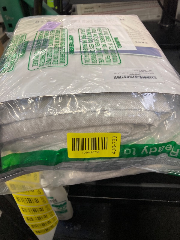 Photo 1 of 100% Blackout Shield Linen Blackout Curtains for Bedroom 90 Inches Long, Back Tab/Rod Pocket Living Room Drapes, Thermal Insulated Blackout Curtains 2 Panels Set, 50" W x 90" L, Beige