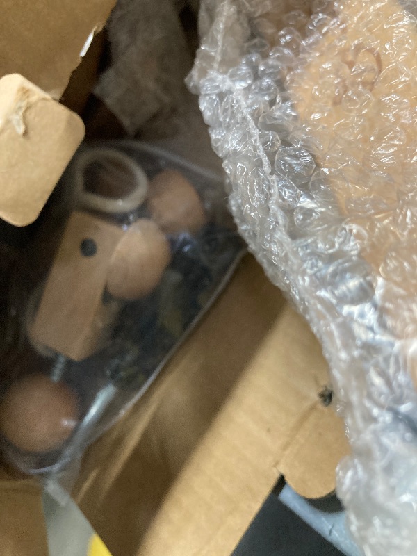 Photo 1 of ***(DAMAGE - ONE WHEEL RING -SELLING AS IS)*** Woodtoe Wooden Baby Walker, Adjustable Speed Anti-Rollover Push Walker Toy for Babies Learning to Walk, Natural Wood Toddler Push and Pull Toys Wagon Birthday Toy for Boy Girl 1-3(Patent Protection)