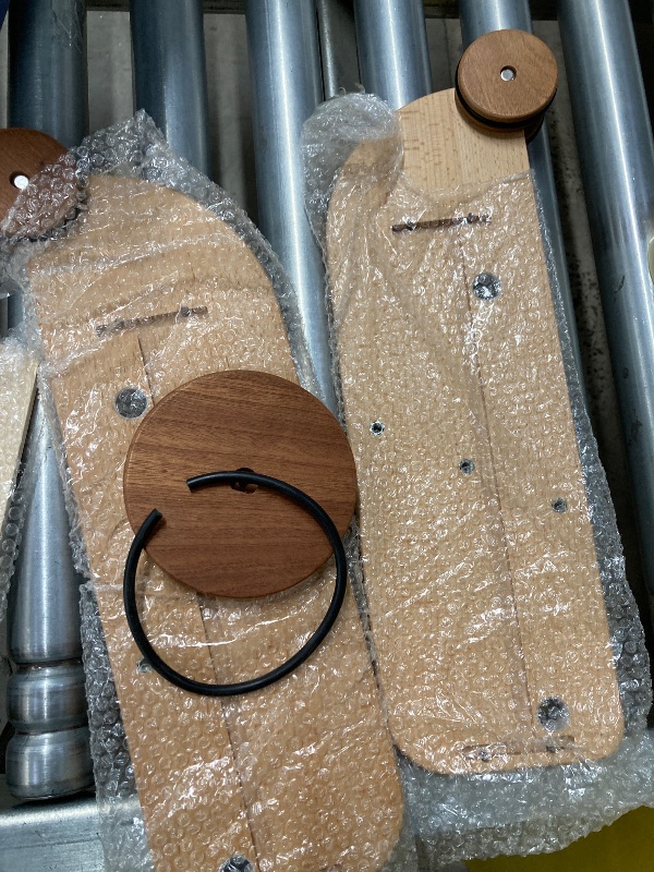 Photo 1 of ***(DAMAGE - ONE WHEEL RING -SELLING AS IS)*** Woodtoe Wooden Baby Walker, Adjustable Speed Anti-Rollover Push Walker Toy for Babies Learning to Walk, Natural Wood Toddler Push and Pull Toys Wagon Birthday Toy for Boy Girl 1-3(Patent Protection)