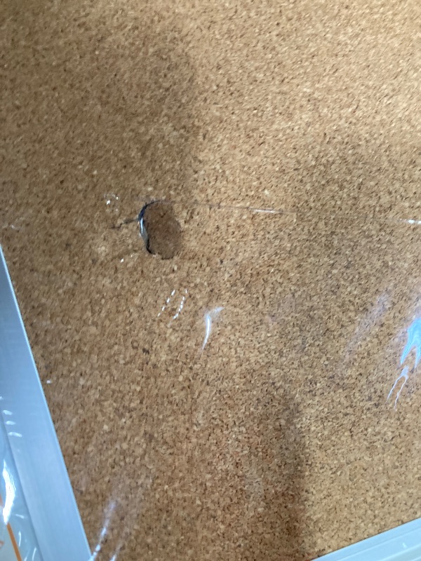 Photo 1 of **DAMAGE-SEE PIC**AGCAN White Board Dry Erase and Cork Board for Wall 35" x 23" Bulletin Magnetic Board Combo School Supplies