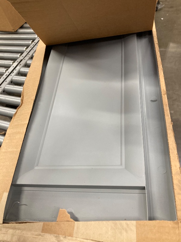 Photo 1 of 14 3/4"W x 68"H Mid-America Vinyl, TailorMade Two Equal Panels, Raised Panel Shutters, w/Installation Shutter-Lok's (Per Pair), 018 -Grey