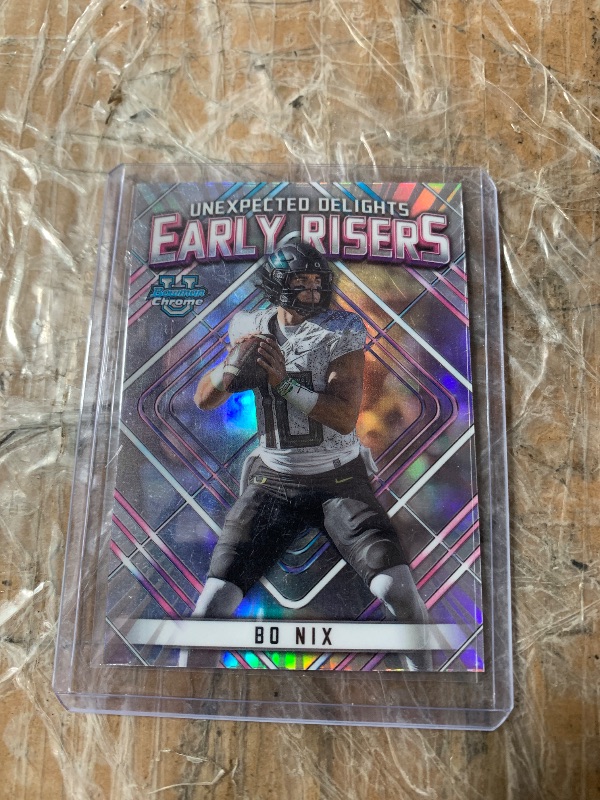 Photo 1 of 2023 Bowman University Chrome BO NIX Early Risers Unexpected Delights #ER-9 RC