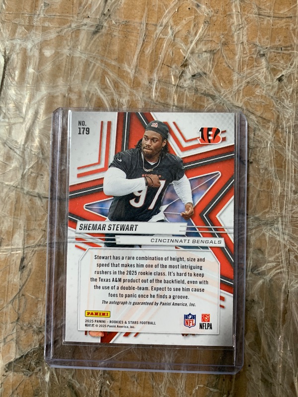 Photo 1 of 2025 Panini Shamar Stewart Rookie Autograph Football Card #170