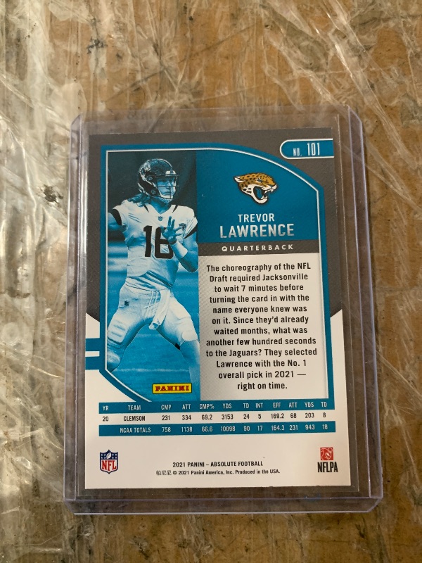 Photo 1 of Trevor Lawrence #101 2021 Panini Absolute