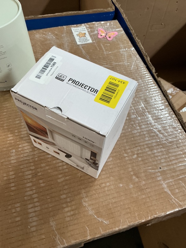 Photo 1 of [ Projector 4k/8K & Android 14.0 ] Mini Projector with Wifi and Bluetooth 5.4, Built-in Apps, Auto Keystone, Portable Smart Proyector for Outdoor Movies/Bedroom (2026 Upgrade)