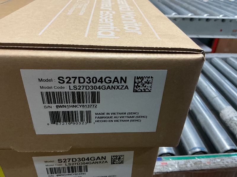 Photo 1 of ***FACTORY SEALED - OPENED FOR INSPECTION***
Samsung 27" (S30GD) Essential Monitor with IPS Panel and Tilt Only Stand, 100Hz Refresh Rate, Ergonomic Design, Advanced Eye Care, Game Mode, LS27D304GANXZA