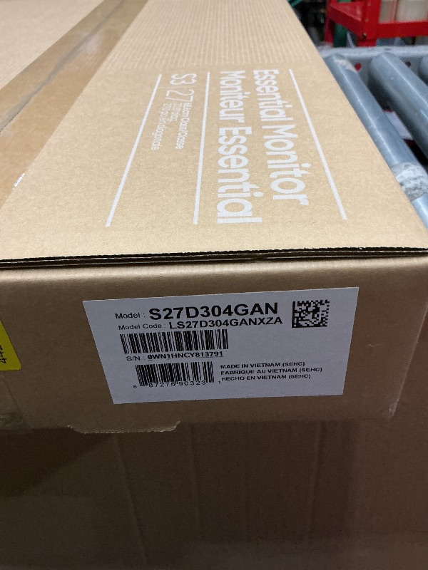 Photo 1 of ***FACTORY SEALED - OPENED FOR INSPECTION***
Samsung 27" (S30GD) Essential Monitor with IPS Panel and Tilt Only Stand, 100Hz Refresh Rate, Ergonomic Design, Advanced Eye Care, Game Mode, LS27D304GANXZA