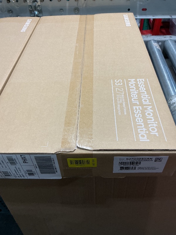 Photo 1 of ***FACTORY SEALED - OPENED FOR INSPECTION***
Samsung 27" (S30GD) Essential Monitor with IPS Panel and Tilt Only Stand, 100Hz Refresh Rate, Ergonomic Design, Advanced Eye Care, Game Mode, LS27D304GANXZA
