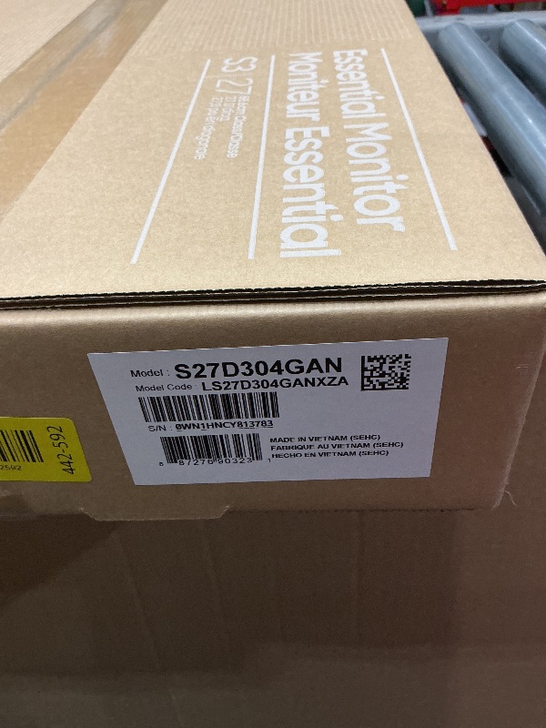 Photo 1 of ***FACTORY SEALED - OPENED FOR INSPECTION***
Samsung 27" (S30GD) Essential Monitor with IPS Panel and Tilt Only Stand, 100Hz Refresh Rate, Ergonomic Design, Advanced Eye Care, Game Mode, LS27D304GANXZA