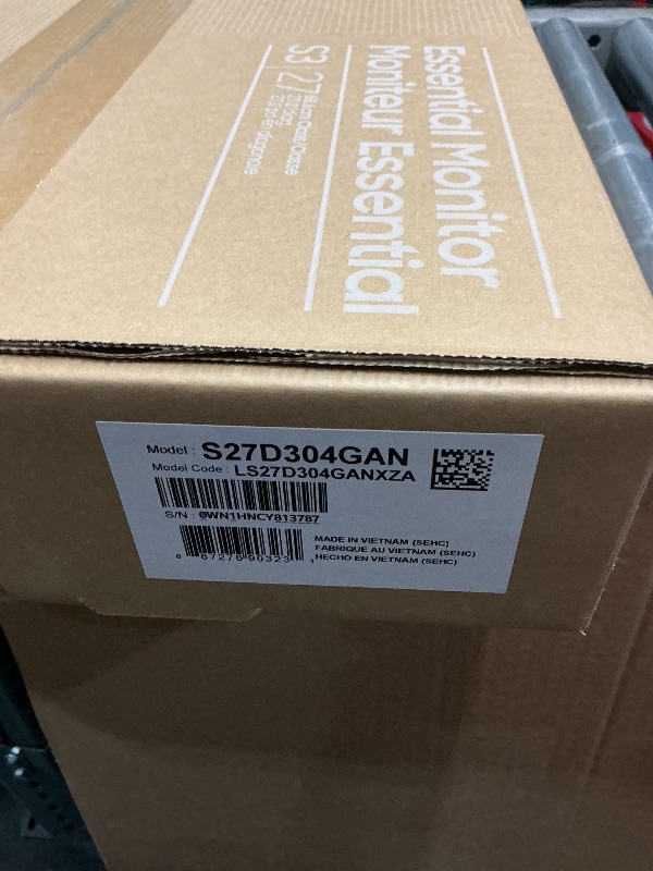 Photo 1 of ***FACTORY SEALED***
Samsung 27" (S30GD) Essential Monitor with IPS Panel and Tilt Only Stand, 100Hz Refresh Rate, Ergonomic Design, Advanced Eye Care, Game Mode, LS27D304GANXZA