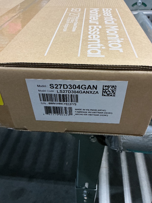 Photo 1 of ***FACTORY SEALED***
Samsung 27" (S30GD) Essential Monitor with IPS Panel and Tilt Only Stand, 100Hz Refresh Rate, Ergonomic Design, Advanced Eye Care, Game Mode, LS27D304GANXZA