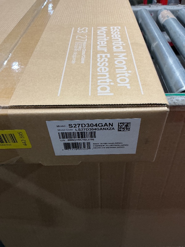 Photo 1 of ***FACTORY SEALED***
Samsung 27" (S30GD) Essential Monitor with IPS Panel and Tilt Only Stand, 100Hz Refresh Rate, Ergonomic Design, Advanced Eye Care, Game Mode, LS27D304GANXZA