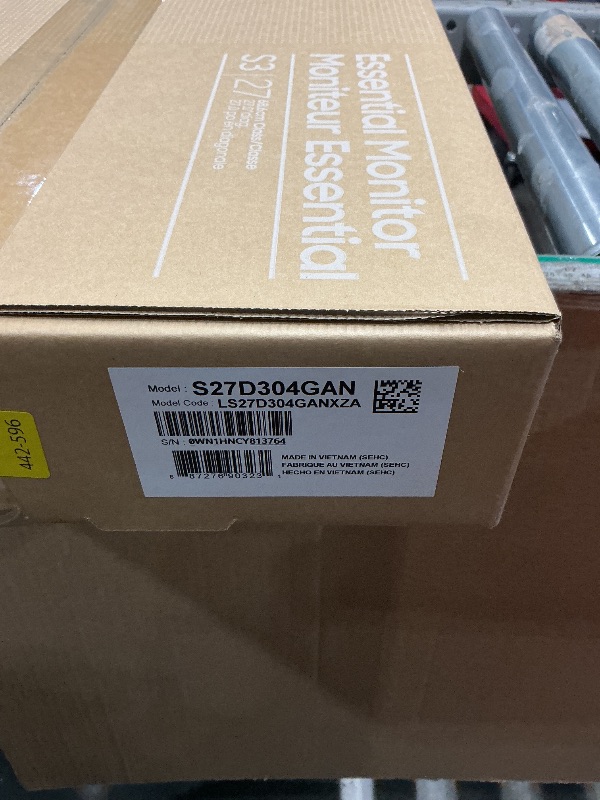 Photo 1 of ***FACTORY SEALED - OPENED FOR INSPECTION***
Samsung 27" (S30GD) Essential Monitor with IPS Panel and Tilt Only Stand, 100Hz Refresh Rate, Ergonomic Design, Advanced Eye Care, Game Mode, LS27D304GANXZA