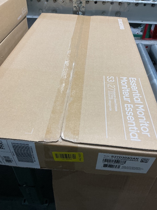 Photo 1 of ***FACTORY SEALED - OPENED FOR INSPECTION***
Samsung 27" (S30GD) Essential Monitor with IPS Panel and Tilt Only Stand, 100Hz Refresh Rate, Ergonomic Design, Advanced Eye Care, Game Mode, LS27D304GANXZA