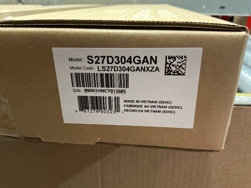Photo 1 of ***FACTORY SEALED - OPENED FOR INSPECTION***
Samsung 27" (S30GD) Essential Monitor with IPS Panel and Tilt Only Stand, 100Hz Refresh Rate, Ergonomic Design, Advanced Eye Care, Game Mode, LS27D304GANXZA
