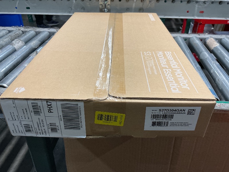 Photo 1 of ***FACTORY SEALED - OPENED FOR INSPECTION***
Samsung 27" (S30GD) Essential Monitor with IPS Panel and Tilt Only Stand, 100Hz Refresh Rate, Ergonomic Design, Advanced Eye Care, Game Mode, LS27D304GANXZA