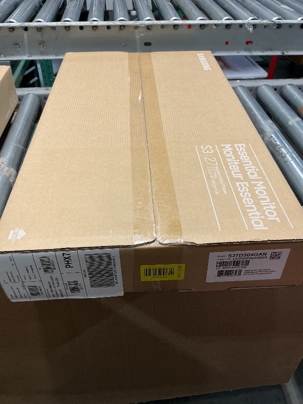 Photo 1 of ***FACTORY SEALED - OPENED FOR INSPECTION***
Samsung 27" (S30GD) Essential Monitor with IPS Panel and Tilt Only Stand, 100Hz Refresh Rate, Ergonomic Design, Advanced Eye Care, Game Mode, LS27D304GANXZA