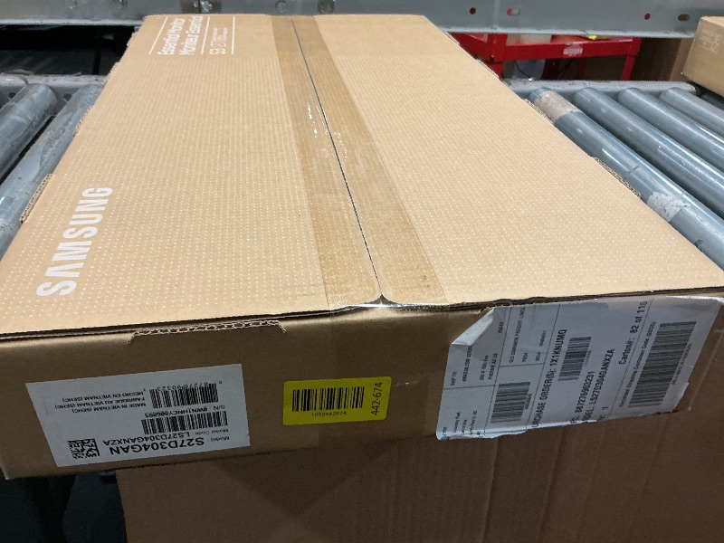 Photo 1 of ***FACTORY SEALED - OPENED FOR INSPECTION***
Samsung 27" (S30GD) Essential Monitor with IPS Panel and Tilt Only Stand, 100Hz Refresh Rate, Ergonomic Design, Advanced Eye Care, Game Mode, LS27D304GANXZA