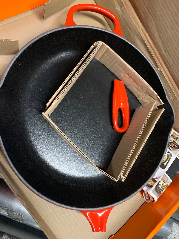 Photo 1 of ***handle broken***Le Creuset Enameled Cast Iron Signature Iron Handle Skillet, 11.75", Cerise