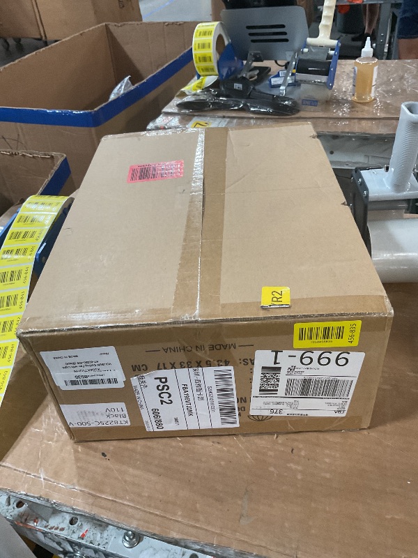 Photo 1 of ******* factory sealed *****((VOLISUN Low Profile Ceiling Fans with Lights and Remote, 20in Flush Mount Ceiling Fans with Light, 3000K-6500K Dimmable Fandelier Ceiling Fan, Black Bladeless Ceiling Fan for Bedroom