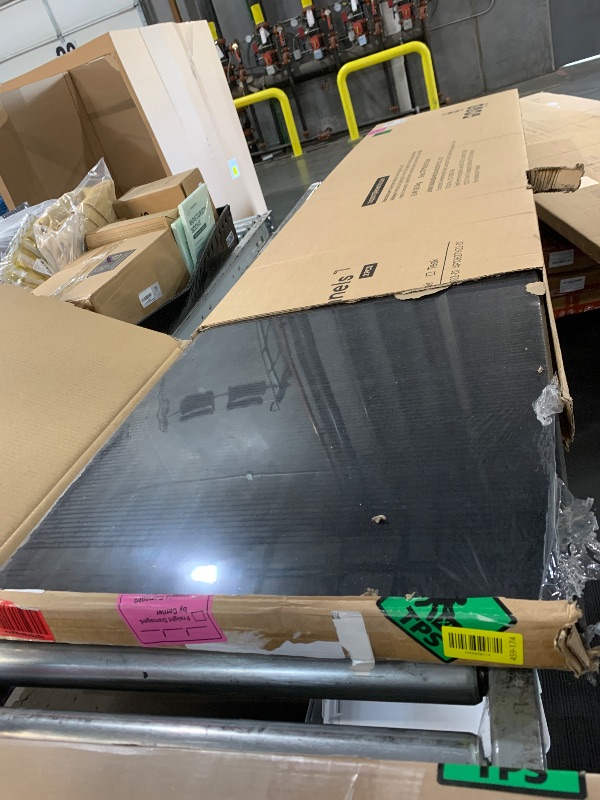 Photo 1 of ***FACTORY SEALED - OPENED FOR INSPECTION***LARWORKS Wood Slat Wall Panels 2 Pack 106" x 23.6", Acoustic Wooden Panel for Wall, Soundproof 3D Fluted Panels for Interior Wall Decor, Living Room, Bedroom - Walnut (Cover Approx.35 sq.ft)