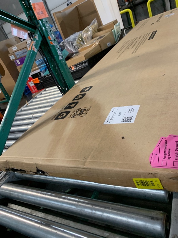 Photo 1 of ***FACTORY SEALED - OPENED FOR INSPECTION***LARWORKS Wood Slat Wall Panels 2 Pack 106" x 23.6", Acoustic Wooden Panel for Wall, Soundproof 3D Fluted Panels for Interior Wall Decor, Living Room, Bedroom - Walnut (Cover Approx.35 sq.ft)