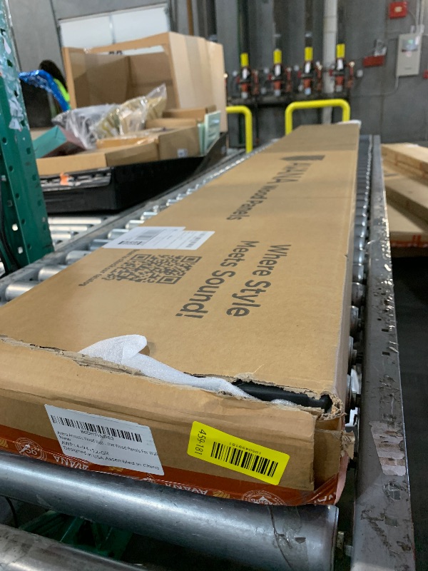 Photo 1 of ***FACTORY SEALED - OPENED FOR INSPECTION***Avana Acoustic Wood Wall Panels – 93.2x11.25 Inch Panels – Fits 94x12 Layout – Gray Oak Acoustic Panels 4 PCs – Wall Panels for Interior Wall Decor for Homes, Offices – Design Wood Panels for Wall