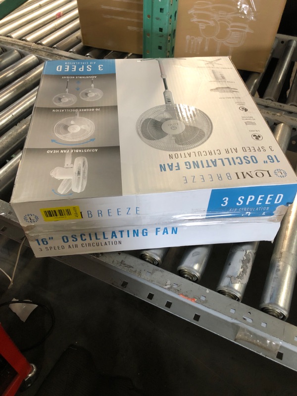 Photo 1 of ***STOCK PHOTO FOR REFERENCE ONLY***Comfort Zone Stand Fan, 16 inch Pedestal Fan for Bedroom, 3 Speed Floor Fan, 90 Degree Oscillation, Adjustable Height, Adjustable Tilt, Oscillating Air Circulator, Quiet Fan for Home or Office, White