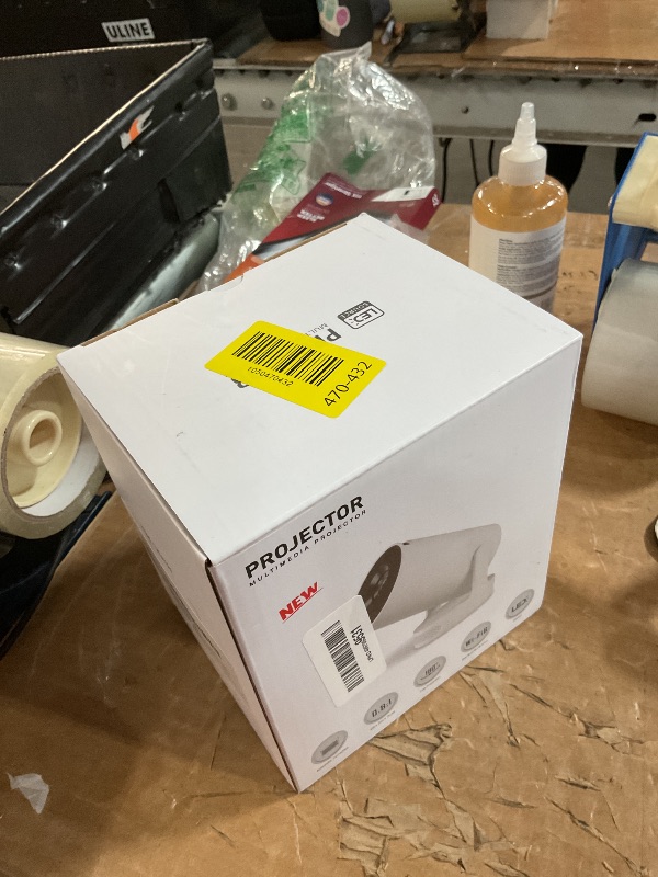 Photo 1 of ?Built-in Apps?Mini Projector with Wifi and Bluetooth, Support 4K, Portable Projector, 5W Sound Base Speaker, 200 ANSI, Android, Auto Vertical Keystone 210° Rotatable Proyector
