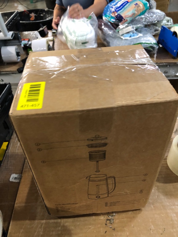 Photo 1 of ***MISSING PARTS***
KIDISLE Percolator Coffee Pot Electric Coffee Maker, 10-Cup Coffee Percolator with Auto Keep Warm, Stainless Steel Basket, Borosilicate Glass, Cool-Touch Handle