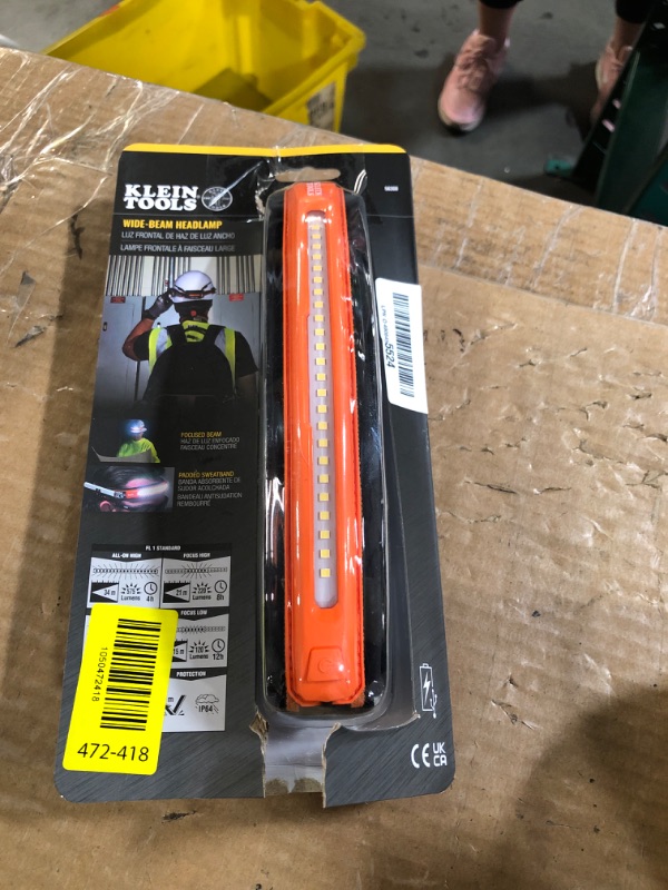 Photo 1 of (USED) Klein Tools 56308 Rechargeable Headlamp with Strap, 575 Lumens, Wide-Beam LED, All-On or Direct Focus Modes, for Work and Outdoors