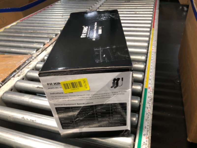 Photo 1 of ***FACTORY SEALED - OPENED FOR INSPECTION*** FIT KING Rechargeable Leg and Foot Massager - Cordless Air Compression Full Leg Boots Massager for Circulation and Recovery - Pressure Sensor & LCD Display - 3 Modes 10 Intensities 5 Timer Functions