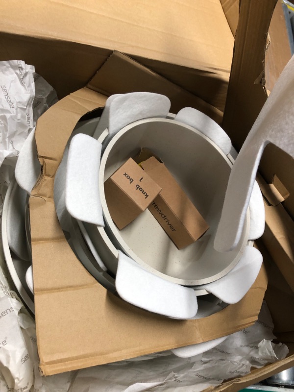 Photo 1 of ***NOT A COMPLETE SET ***** SENSARTE 24 Piece Pots and Pans Set, Nonstick Detachable Handle Cookware, Induction Kitchen Cookware Set with Removable Handle, Healthy Non Stick for RV, Dishwasher ? Oven Safe (White)