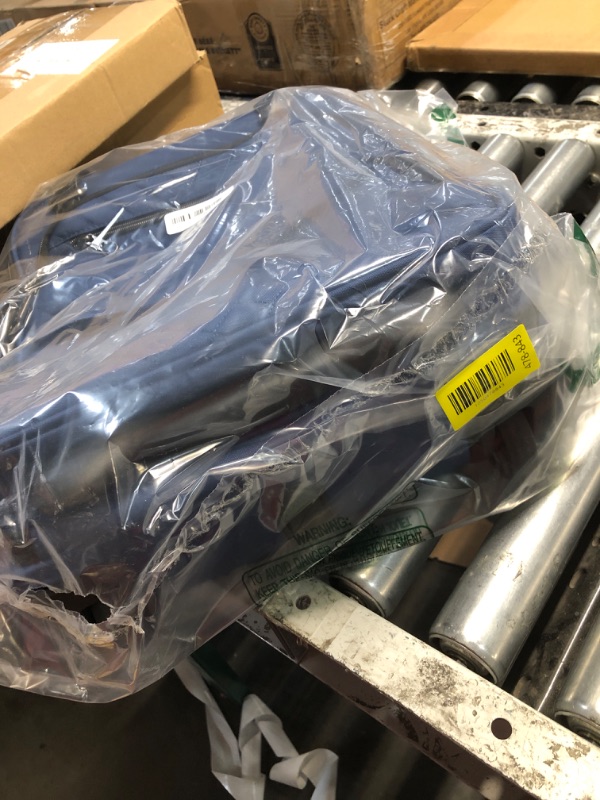 View 2 of (broken carrier) for parts sold* KROSER Carry On Underseat Multi-functional, 16-inch Underseater Lightweight Overnight Suitcase for Women, Haze Blue