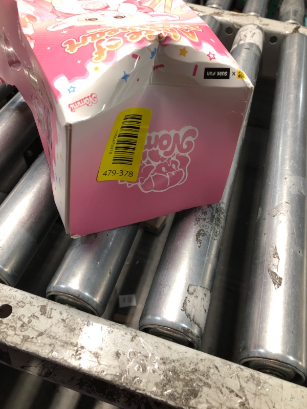 Photo 1 of ***FACTORY SEALED - OPENED FOR INSPECTION***Nommionline (Official License) Nommi-A Bite of Sweetheart Series Plush Blind Box, Kawaii Plush Toy Figures, Cute Stuffed Doll with Cake Hat and Pink Ribbon for Kids Room Decor and Gifts