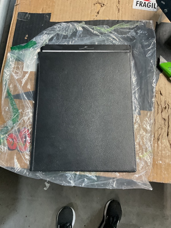 Photo 1 of ****NO CLIPBOARD****STOCK PHOTO FOR REFERENCE ONLY****
Professional Padfolio with Clipboard, Faux Leather Portfolio Folder Binder, Legal Pad Holder for A4 Letter Size Notepad, Resume, Writing Pad, Ideal Organizer for Business Office Conference, Black