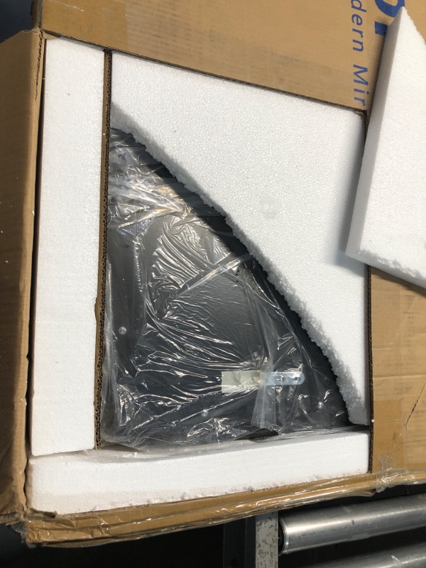 Photo 1 of ***FACTORY SEALED - OPENED FOR INSPECTION*** ANDY STAR Hand-Forged Black Bathroom Mirrors for Wall, 30x40 Inch Vintage Solid Steel Metal Frame Bathroom Vanity Mirror, Antique Rounded Rectangle Wall Mirror, Hangs Horizontally or Vertically