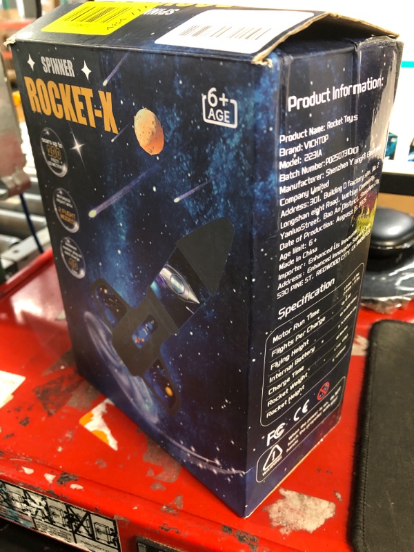View 2 of **MISSING PROPELLER**Rocket Launcher for Kids -200 Feet of Flight Altitude, Auto Electric Rocket Toys with Safe Parachute, Outdoor Summer Yard Toys Easter Birthday Gifts for Boys & Girls Age 6 7 9 10 12 8-13 Years Old
