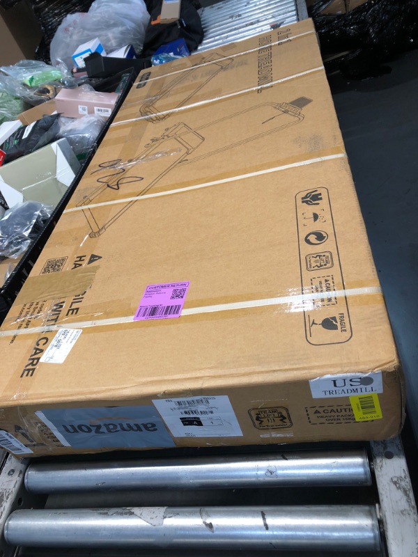 Photo 1 of ***FACTORY SEALED - OPENED FOR INSPECTION*** Acezoe Walking Pad Under Desk Treadmill with Incline, 2 in 1 Foldable Treadmills for Home Small Office, 300 lbs Capacity, Portable Compact Walking Treadmill with Remote Control, LED Display and Apps