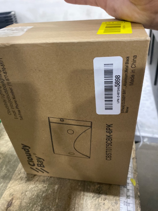 Photo 1 of [6 Pack] Cloudy Bay Low Voltage LED Step Lights Outdoor, Surface Mount/J-Box Mount 2200K/2700K/3000K/4000K/5000K Selectable,12V-24V 3W Landscape Stair Lights,Aluminum,Metal Black