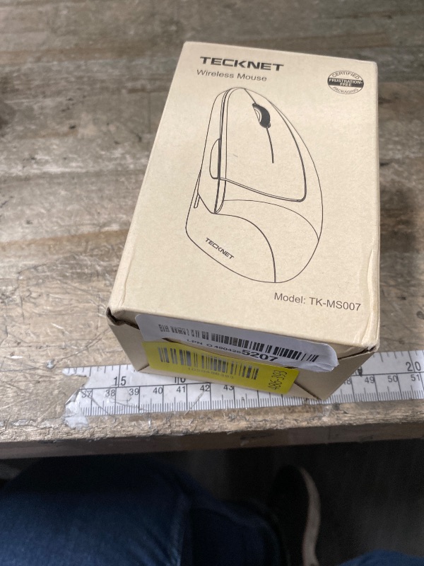 Photo 1 of **MISSING MOUSE DONGLE (USB)** TECKNET Ergonomic Mouse, Wireless Bluetooth Vertical Mouse, 4800 DPI Optical Tracking, 6 Adjustable DPI, Quiet Clicks, 2.4GHz with USB A Receiver, 12 Months Battery, 6 Buttons, Wide Compatibility