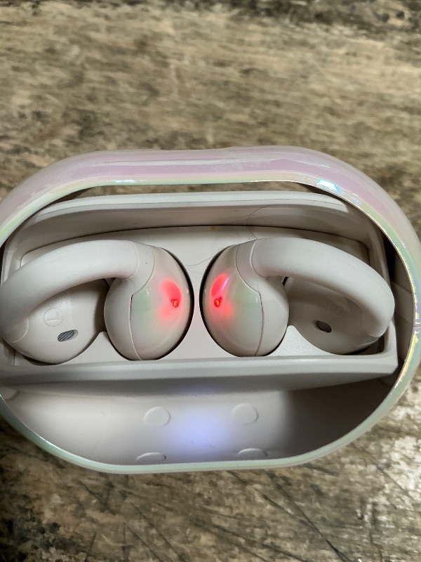 Photo 1 of **RIGHT EAR NON FUNCTIONAL** Monster Open Ear AC600 Headphones, Bluetooth 5.4 Wireless Earbuds with HiFi Stereo, Clip-On Earbuds with ENC Clear Call, 21H Playtime, IPX6 Waterproof Wireless Headphones for Exercise Sport Outdoor