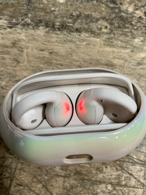 Photo 1 of **RIGHT EAR NON FUNCTIONAL** Monster Open Ear AC600 Headphones, Bluetooth 5.4 Wireless Earbuds with HiFi Stereo, Clip-On Earbuds with ENC Clear Call, 21H Playtime, IPX6 Waterproof Wireless Headphones for Exercise Sport Outdoor