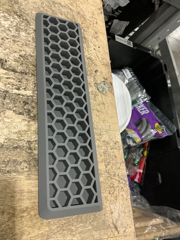 Photo 1 of ***NON-SLIP WRIST RELIEF PAD ONLY NO KEYBOARD*** Ergonomic 75% Keyboard Wrist Rest-12.8" Silicone Non-Slip Keyboard Cushion, Computer Wrist Rest, Relief of Hand Pain(Grey)