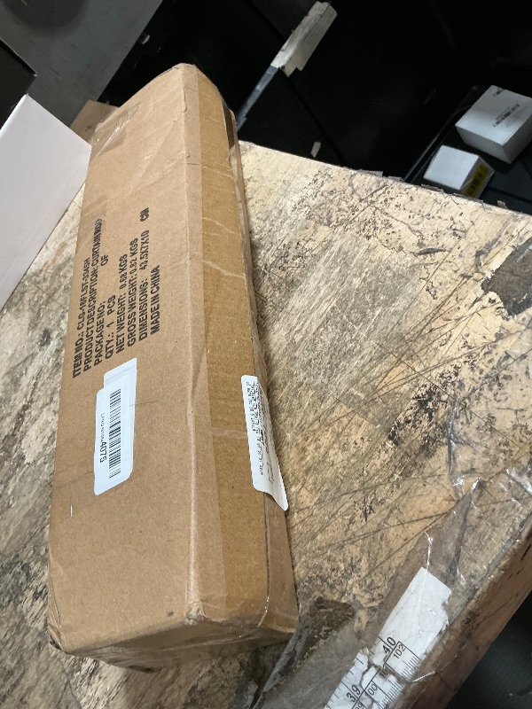 Photo 1 of 2 Pack Industrial Curtain Rods for Windows 28 to 48 Inches, Blackout Wrap Around Curtain Rod, for Indoor and Outdoor, 5/8 Inch Diameter, 33 to 45 Inches, Black